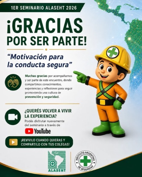 Imagen de la noticia: PRIMER SEMINARIO VIRTUAL ALASEHT  "MOTIVACIÓN PARA LA CONDUCTA SEGURA"